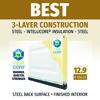 Ideal Door® Traditional 16' x 7' White Insulated Garage Door (R-Value 12.9)