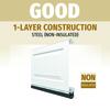 Ideal Door® Traditional 16' x 7' White Non-Insulated Garage Door
