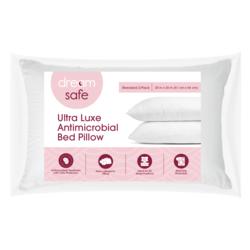 Dream Safe Ultra Luxe Antimicrobial Bed Pillow - 2 Pack