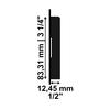 Prefinished White Polystyrene 1/2 x 3-1/4 x 8' Craftsman Base Moulding E1E-314