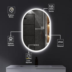 KINWELL KINWELL LED bathroom wall mounted mirror 40-in W good x 32-in H LED mirror