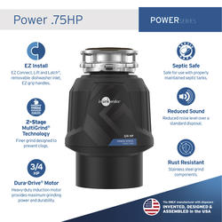 InSinkErator Power Series 3 4 HP Garbage Disposal at Menards