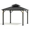 10' x 10' Hardtop Gazebo with Solar-Powered LED Lights