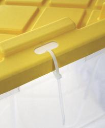 Hefty® Lift Off Lid 40-Quart Hi-Rise Clear Storage Bin at Menards®