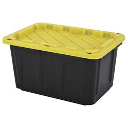 Pack 3 stackable plastic boxes with strong, high-capacity Click lid