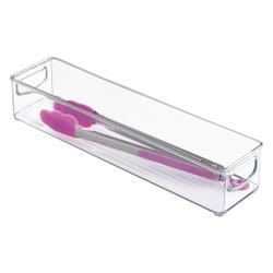 iDESIGN Linus Shallow Drawer Organizer Clear 6x12x2