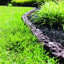 Lasting Beauty® 4' Brown Rubber Cobblestone Landscape Edging