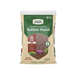 GroundSmart Red Rubber Mulch Nuggets - .8 Cu. Ft.