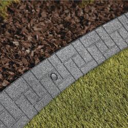 Lasting Beauty® 4' Rubber Landscape Edging - Black at Menards®