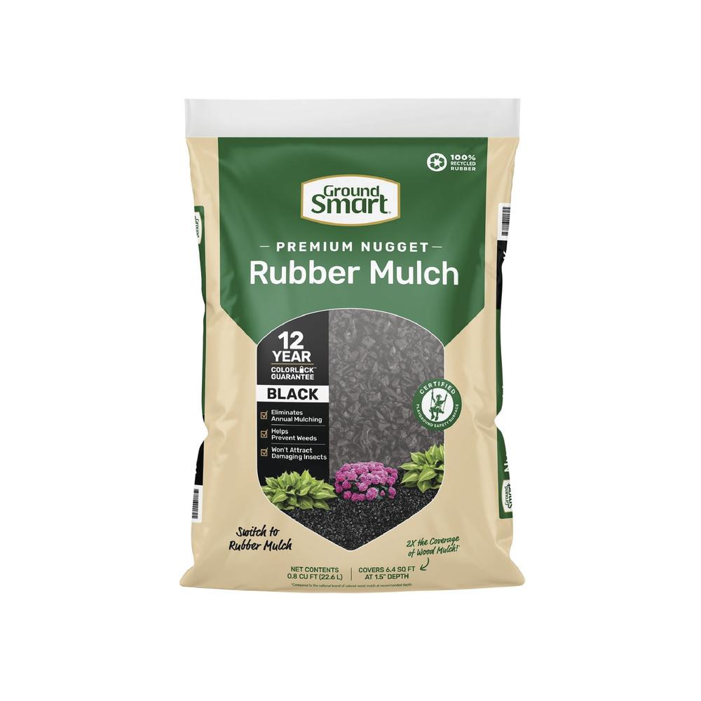 NuPlay Black Rubber Mulch Nuggets - .8 Cu. Ft. NuPlay Black Rubber Mulch Nuggets - .8 Cu. Ft.