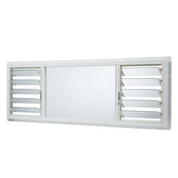 IPS 63"W x 22"H Vinyl Jalousie Garage Window at Menards®