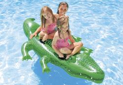 Intex Green Vinyl Inflatable Giant Gator Ride-On Pool Float