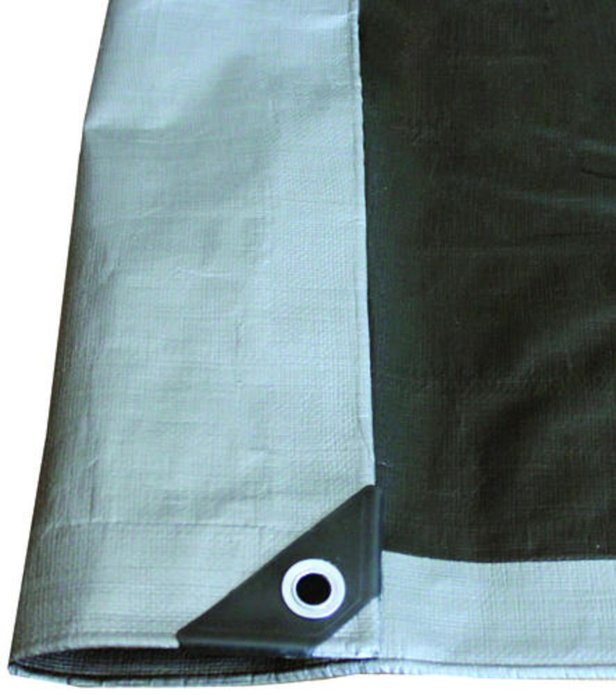 Yardworks® 20' x 20' Reversible Silver/Black Heavy-Duty Tarp