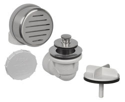 AB&A Satin Nickel Push 'n' Lift Bathtub Half Drain Kit at Menards®