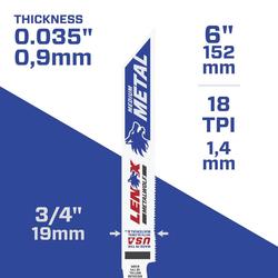 LENOX® METALWOLF™ WAVE EDGE™ 6