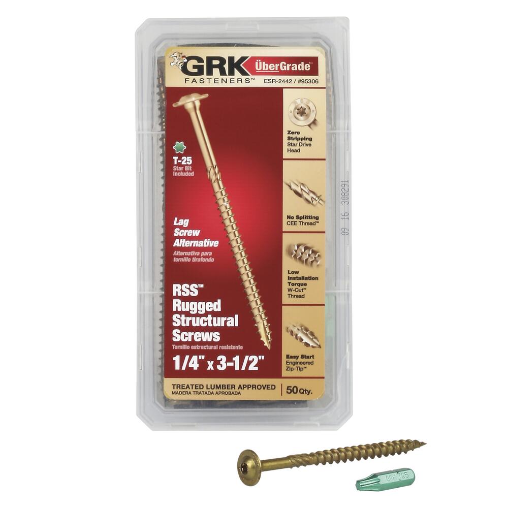 #10 x 3-1/8 in. Star Drive Washer Head RSS Structural Screws (50-Pack)