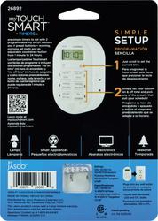 Mytouchsmart Digital Fashion Timer 1-Outlet Polarized 2 Settings 24hr Cover - 1 Each