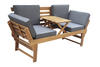 Sierra Woodland Duo Bench with Foldable Table