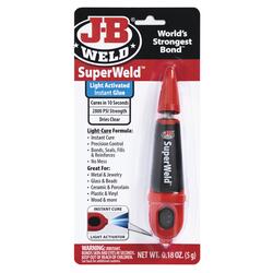 J-B Weld 33301 SuperWeld Light-Activated Instant Glue, Multi