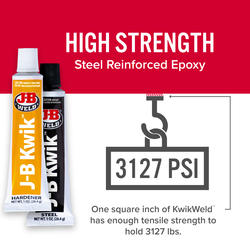 JB J-B Weld® KwikWeld™ Dark Gray Quick-Setting Steel-Reinforced Cold