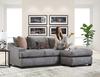 Velora Taupe Sofa with Reversible Chaise