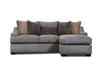 Velora Taupe Sofa with Reversible Chaise