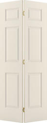 Mastercraft® 36"W x 80"H Primed Smooth 6-Panel Colonist Bi-Fold Closet Door