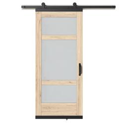 30 x 80 Wood Barn Door, Sliding Barn Door with All Hardware Kit