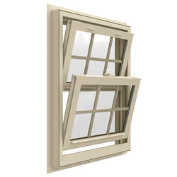 JELD-WEN® Builders Series 38"W x 41-1/2"H Almond Vinyl Double-Hung