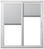 JELD-WEN® Builders Series 72"W x 80"H Vinyl Internal Blinds Right Hand Sliding Patio Door with Screen