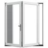 JELD-WEN® F4500 72" x 80" 2-Panel Folds Out Right Primed Fiberglass Patio Door with Screen