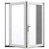 JELD-WEN® F4500 72" x 80" 2-Panel Folds Out Right Primed Fiberglass Patio Door with Screen