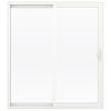 JELD-WEN® Builders Series 72"W x 80"H White Vinyl Reversible Sliding Patio Door with Screen