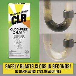 CLR Clog-Free Drain  Clears the Toughest Drain Clogs Instantly