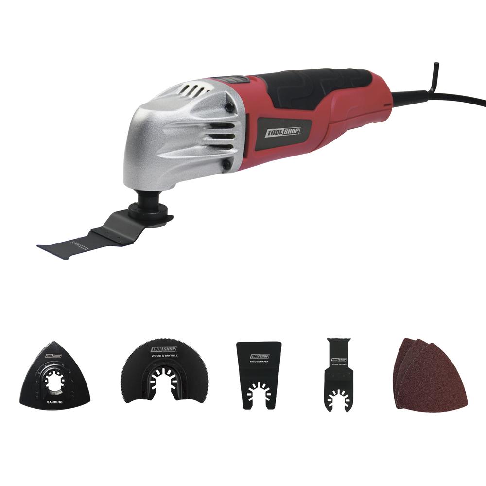 Tool Shop® 2-Amp Corded Oscillating Multi-Tool Kit -7 Piece at Menards®