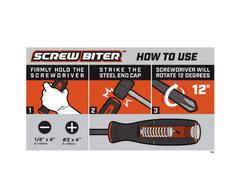 Crescent Screw Biter Impact Extraction Screwdriver Set