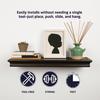 High & Mighty® 18" Espresso Floating Wall Shelf
