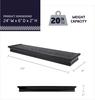 High & Mighty® 24" Black Floating Wall Shelf