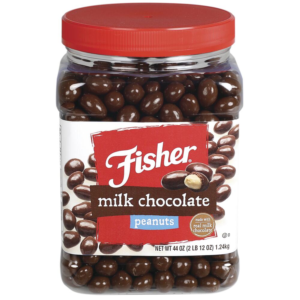 Fisher® Milk Chocolate Peanuts - 44 oz