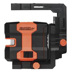 Johnson Level 50-ft Green Self-Leveling Cross-line Laser Level Kit 40-6609 At