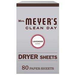 Mrs. Meyer's Clean Day Dryer Sheets, Lavender, 80 ct