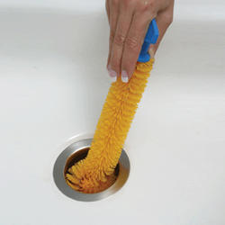 Mr. Scrappy Universal Garbage Disposal Brush, Sturdy Grip Handle,  11-Inches,Yellow