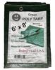 B-USA 6' x 8' Green Standard-Duty Tarp