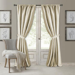 Elrene Home Fashions Aurora Kids Room Darkening Layered Sheer Curtain Panel, 52 x 63 - Pearl Gray