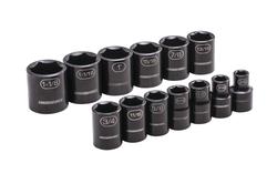 Masterforce® Control Drive® 1/2" Drive SAE Impact Socket Set - 13 Piece