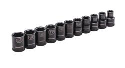 Masterforce® Control Drive® 1/2" Drive Metric Impact Socket Set - 11 Piece