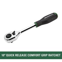 1/2 in. Drive Low-Profile Ratchet with Soft Grip