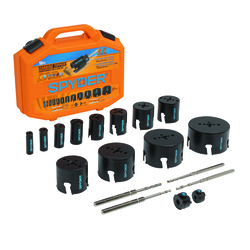 Spyder® Maintenance Tungsten Carbide Hole Saw Kit 18 Piece at