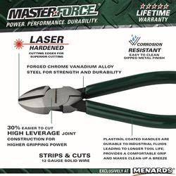 EGA MASTER 76617 - 25mm Jaw Length Diagonal Cutting Pliers