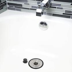 SinkShroom® Chrome Bathroom Sink Drain Hair Catcher at Menards®